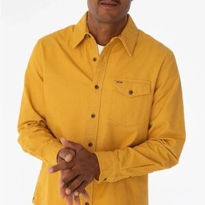 Criquet The JR Chamois Shirt in Mustard Yellow